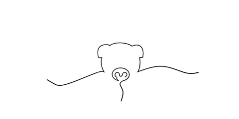 art line of pig zodiac sign for chinese new year	