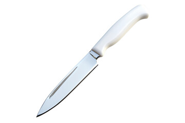 Obraz premium White handled utility knife isolated on transparent background