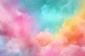 Obraz premium Pastel Dreamy Colorful Abstract Sky Background