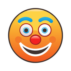 Clown face emoji  