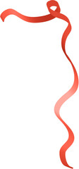 red ribbon on white background