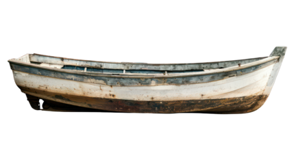 Rowboat isolated on white or transparent background