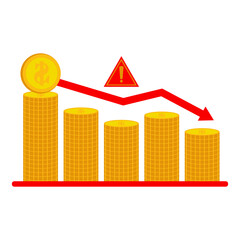 Decreased Investment Icon