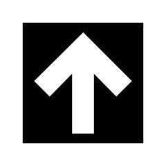 Up arrow vector icon. scroll illustration sign. Direction symbol or logo.