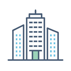 Naklejka premium Municipal & Infrastructure Icon vector of Water Supply,Electricity,Power Plant,Gas Station,Drinking Water,Public Restroom,Maintenance,Repair,Park,Green Space,Stadium,Sports Complex,skyscraper,Urban Zo