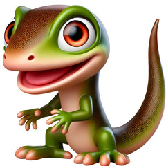 Lizard illustration isolated on transparent background
