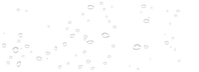 Transparent drops glide on smooth glass pane. Rain droplets form soft condensation on surface. Realistic water drop reflects gentle ambient light. Morning dew sparkles in photorealistic clarity.