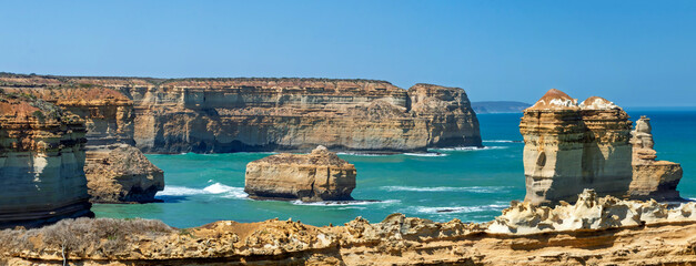 Loch Ard Gorge Limestone Formations on the Great Ocean Road, Port Campbell National Park, Victoria,...