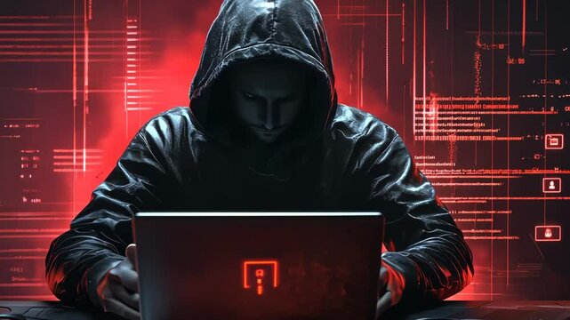 Cyberpunk Hacker Digital Art