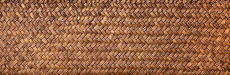 草編みのオリエンタルな背景テクスチャー