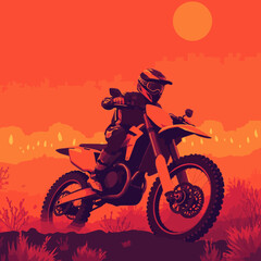 Motocross Vector art