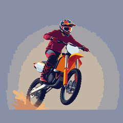 Motocross Vector art