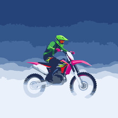 Motocross Vector art