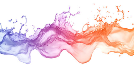 Dynamic Fluid Splash of Vibrant Multicolored Paint in Abstract Digital Art Composition  Energetic Captivating and Visually Striking Abstract Background with Swirling Waves and Bursts of Color