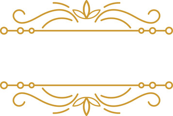 Floral Vintage Text Border