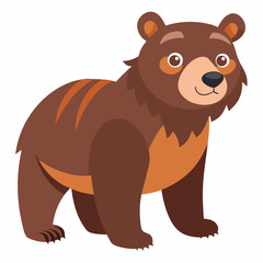 Fototapeta premium brown bear cartoon
