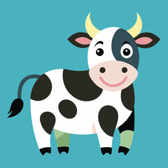 funny cow cartoon