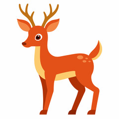 christmas deer vector illustration