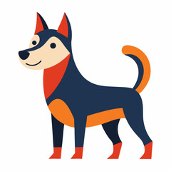 vector illustration of a dog