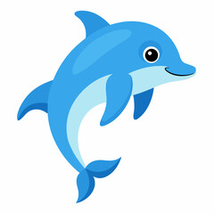 Fototapeta premium dolphin isolated on white