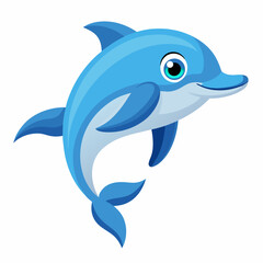 dolphin isolated on white