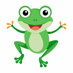 funny frog cartoon