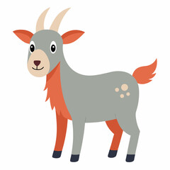 animal, cartoon, goat, vector, illustration, donkey, farm, mammal, cow, cute, isolated, white, animals, nature, funny, milk, deer, drawing, livestock, reindeer, art, horse, cattle, head, wild