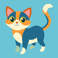 cat, animal, cartoon, kitten, pet, illustration, vector, cute, domestic, kitty, feline, pets, animals, drawing, art, black, mammal, character, fur, tail, funny, design, fun, mouse