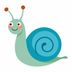 funny snail cartoon