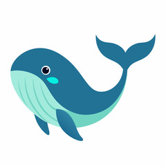 vector illustration of a cartoon fish