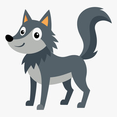 vector illustration of wolf