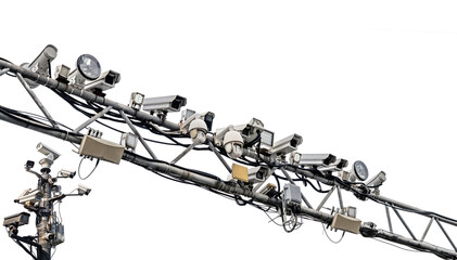 Traffic Violation Surveillance Cameras and Flashes