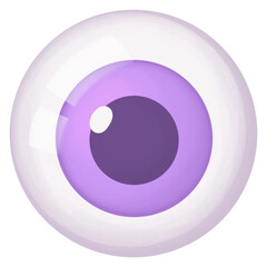 Purple Cartoon Eyeballs Halloween