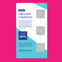 Skincare,Cosmetic, and Beauty Care Social Media Story Template