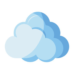 Abstract Cloud Forms Soft Light Blue Vector, Soft Blue Abstract Cloud Shapes Design
