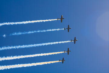 airplane in formation