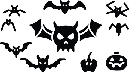 Halloween silhouette collection.eps