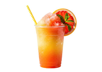 refreshing grapefruit gradient slush