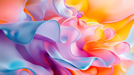 abstract background with colorful waves