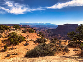 Autumn View at Island in the Sky District, Canyonlands National Park in Utah.
