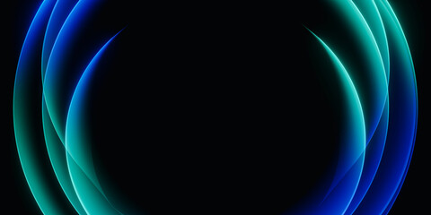 Abstract Glowing Circle Background