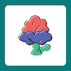 vector illustration of a mushroom