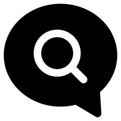 Magnifying glass with a black and white background