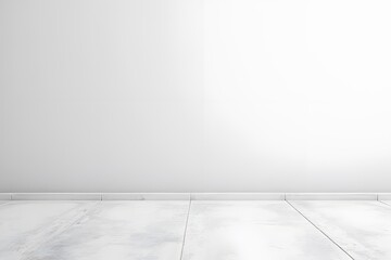 empty room with white wall