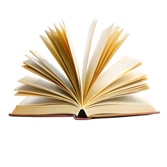 Fototapeta premium Open book isolated on transparent background. png