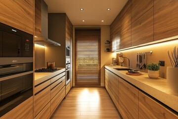 modern kitchen interior