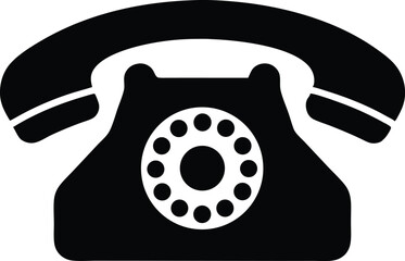 old phone isolated on white