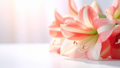 Fototapeta premium Amaryllis flower background