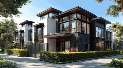 Fototapeta premium house on the hill