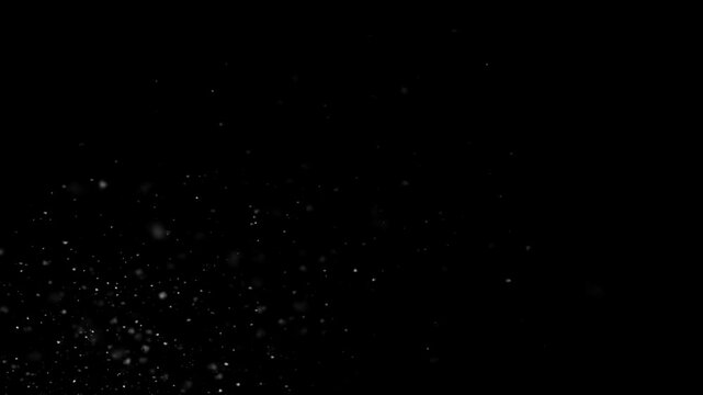 Realistic Floating Dust Particles Overlay. Full HD. 4K
